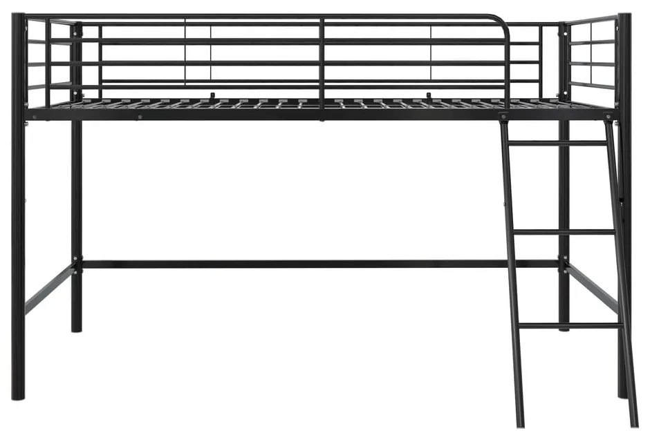 Pat pentru copii negru înalt 90x200 cm Jodie – Støraa