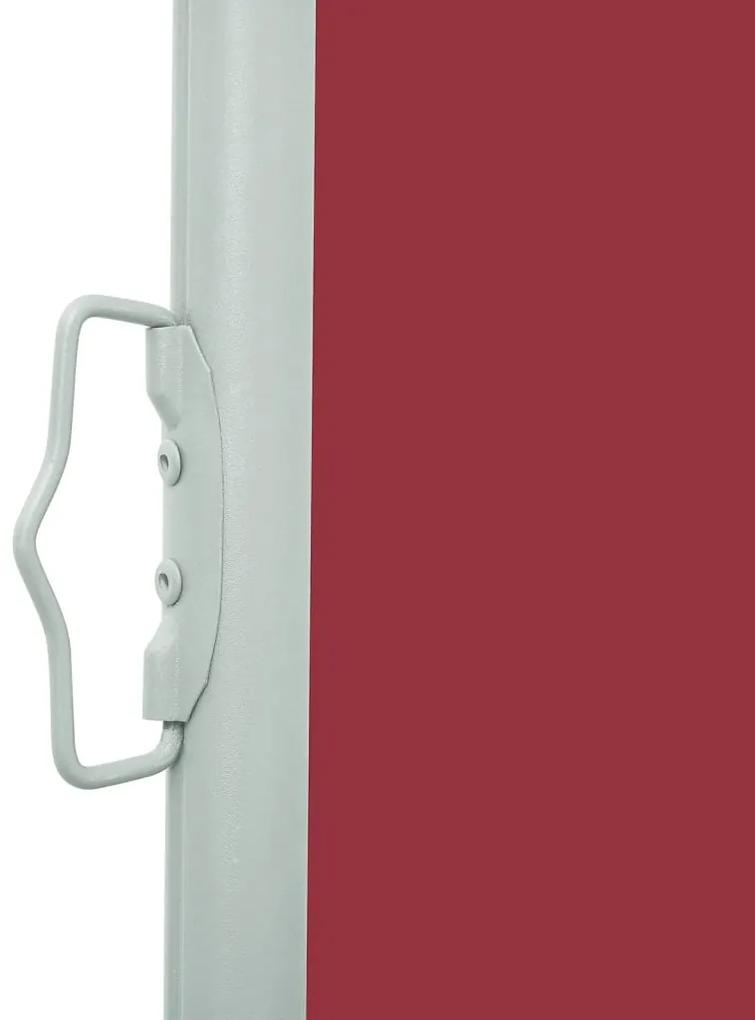 Copertina laterala retractabila de terasa, rosu, 170 x 500 cm Rosu, 170 x 500 cm