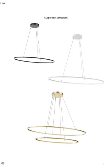 Redo 01-3299 - Lustră LED dimmabilă suspendată pe cablu LEO, 67W/230V, neagră