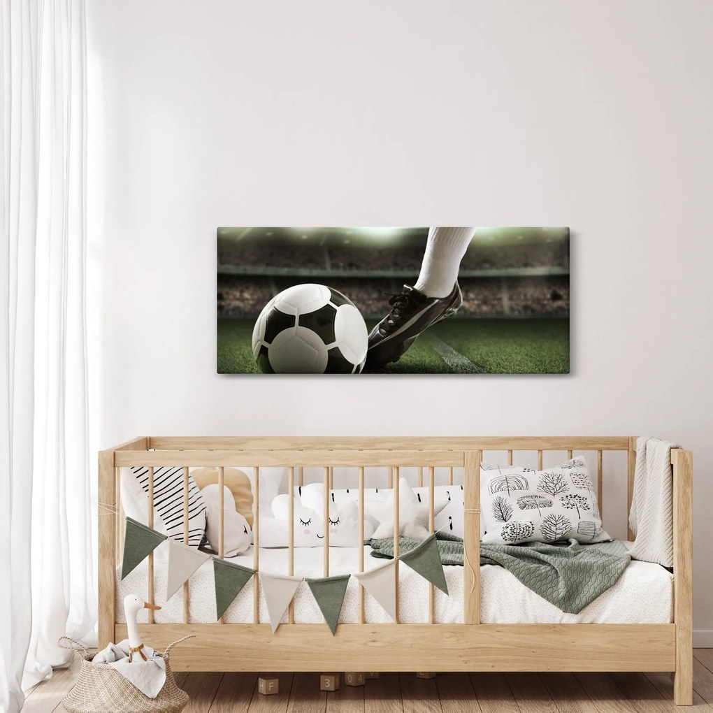 Tablou - Minge de fotbal (120x50 cm)