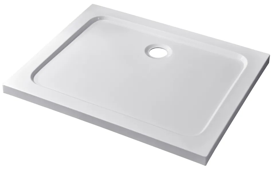 Coria 90x120x5 cm tăviță de duș pătrată, dreptunghiulară, acrilică