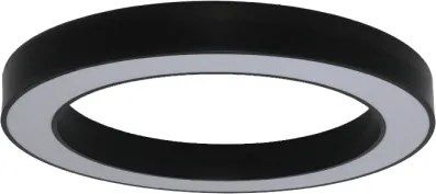 Plafonieră LED 80W/230V, 3000/4000/6500K, Ø 80 cm, negru