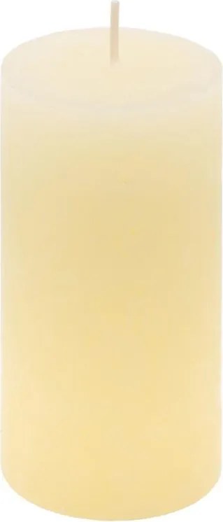 Set de lumânări rustice, 10 cm, Ø 5 cm, crem, 16 buc