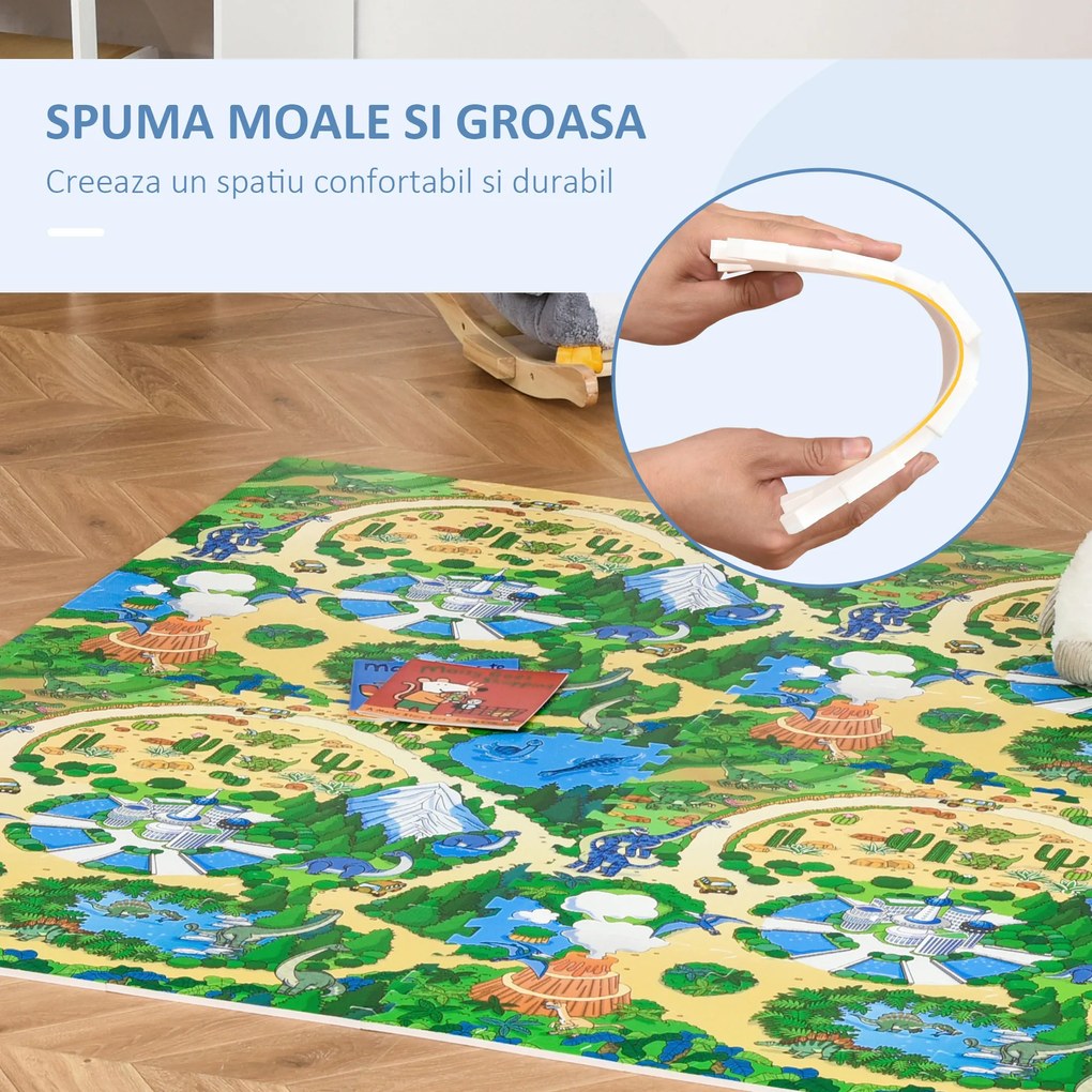 HOMCOM covor puzzle 36 bucati, pentru 3.24㎡, material EVA | AOSOM RO