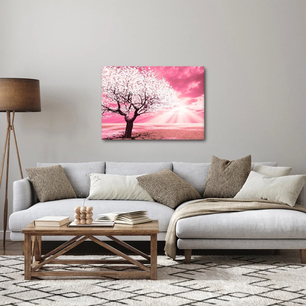 Tabloul cu pomul roz (70x50 cm)