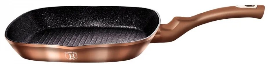 Tigaie Grill 28 cm Rose Gold (Cupru) Metalic Line Berlinger Haus BH 1521N