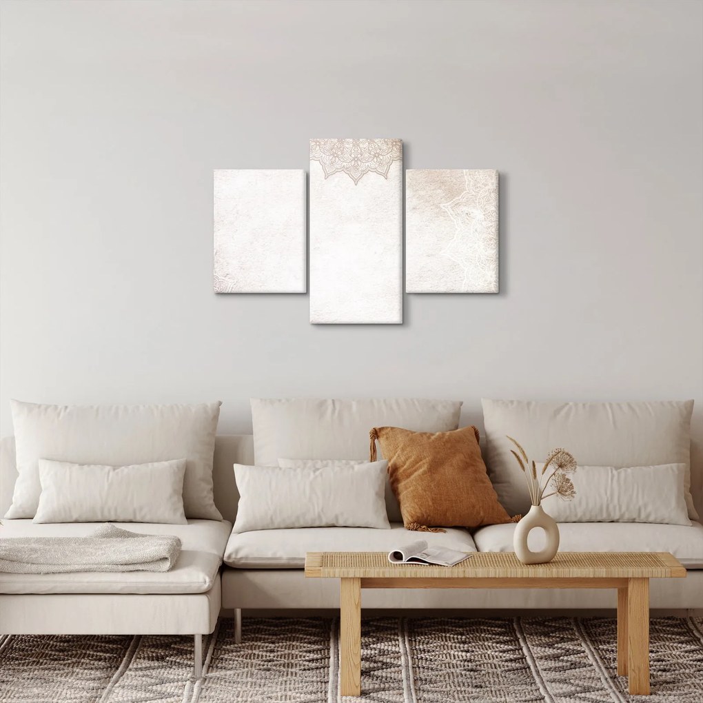 Tablou - Mandala pe zid (90x60 cm)
