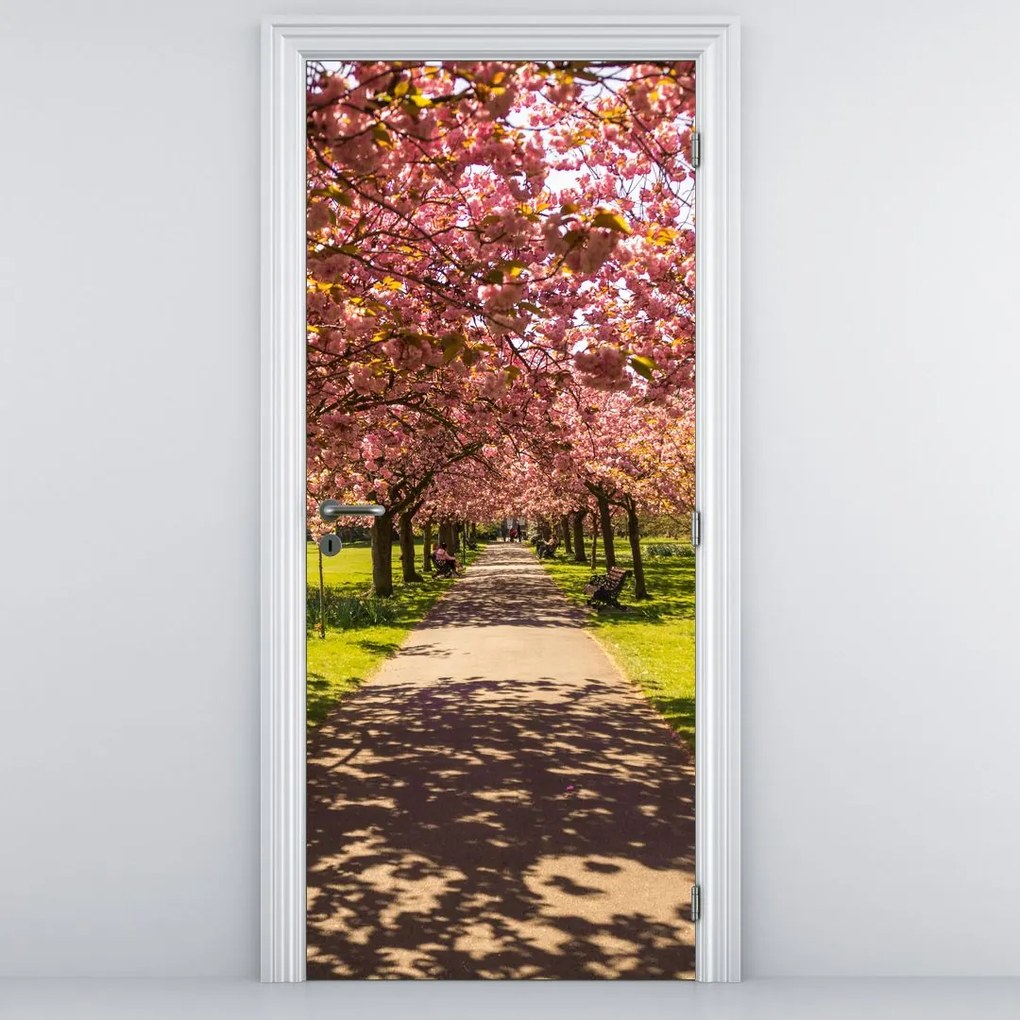 Fototapet pentru ușă - Livadă de cireși (95x205cm)
