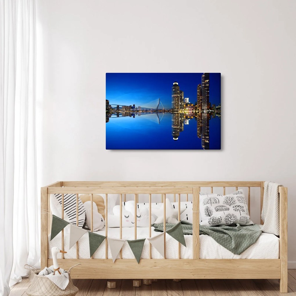 Tablou - Rotterdam nocturn (90x60 cm)