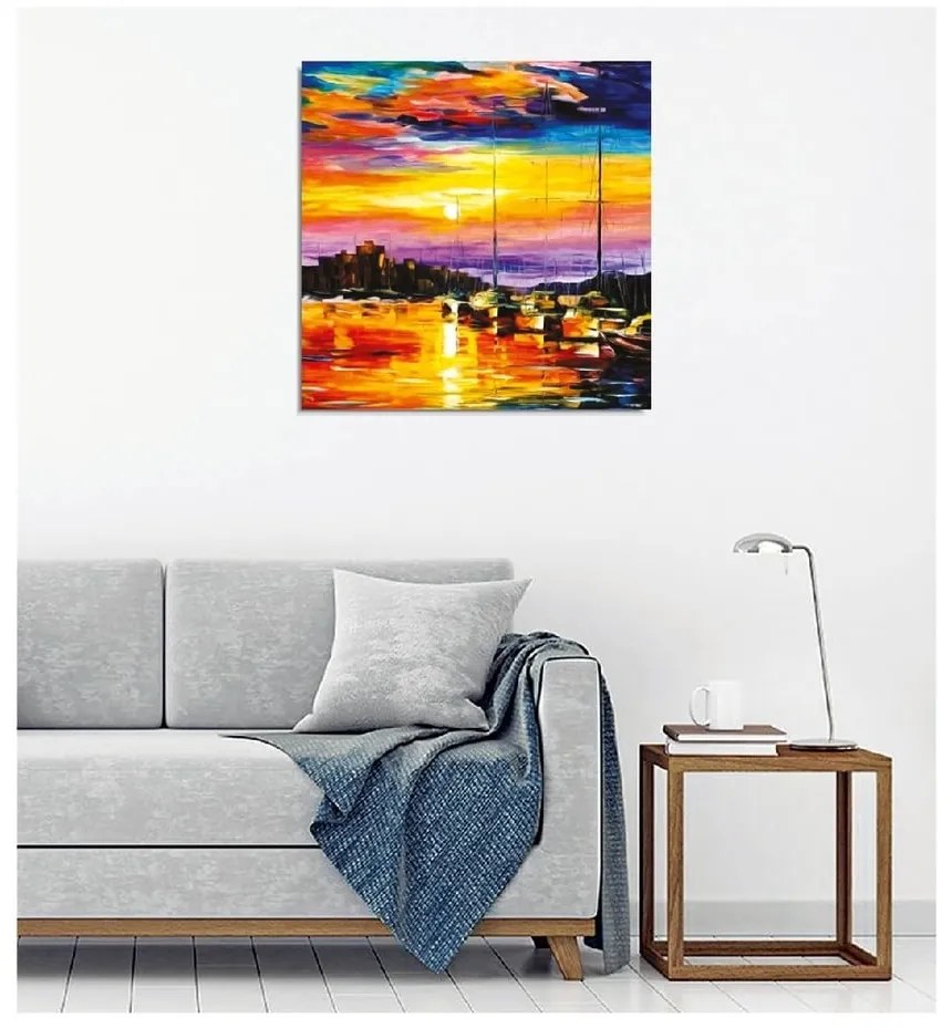 Reproducere tablou pe pânză Leonid Afremov, 45 x 45 cm