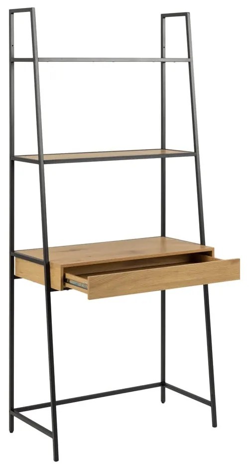 Bibliotecă în decor de stejar sălbatic Actona Seaford, 77 x 174,5 cm