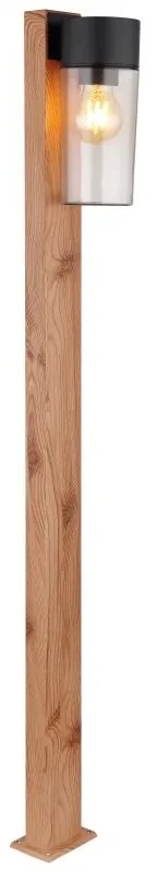 Stalp mediu pentru exterior design industrial IP44 Etsi maro, negru