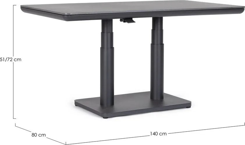 Masă de grădină din aluminiu 80x140 cm Miguel – Bizzotto