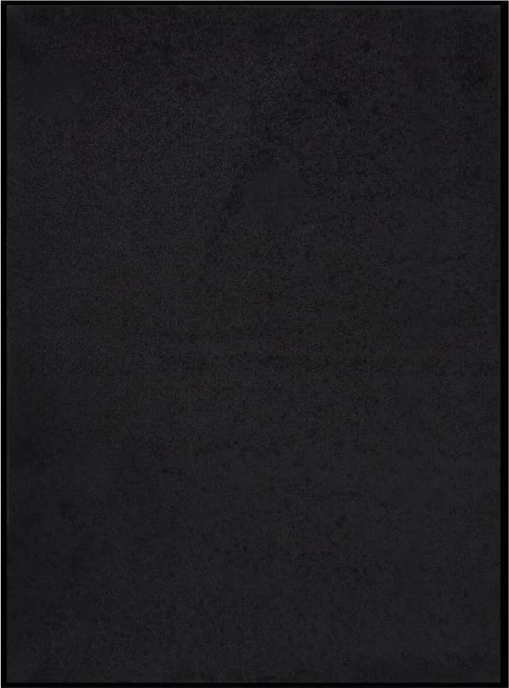 vidaXL Covoraș de ușă, negru, 60x80 cm