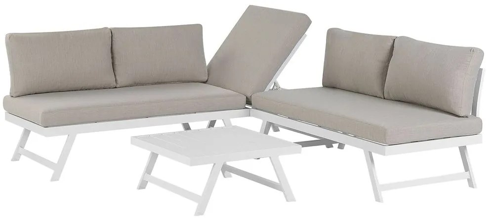Set de ședere pentru grădină COCORO (gri) (pentru 5 persoane). 1023008