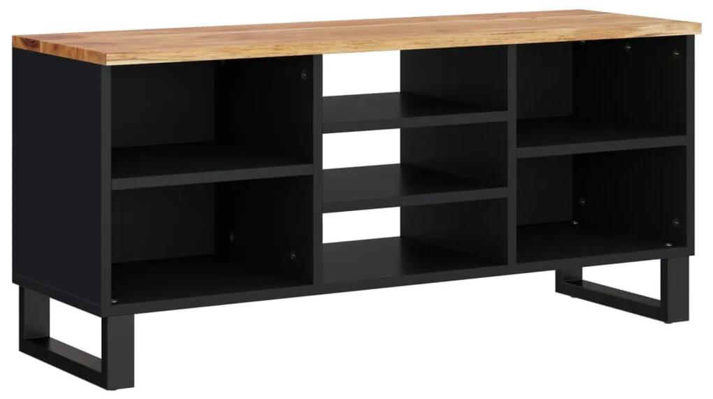 351967 vidaXL Dulap TV, 100x33x46 cm, lemn masiv de acacia&lemn prelucrat