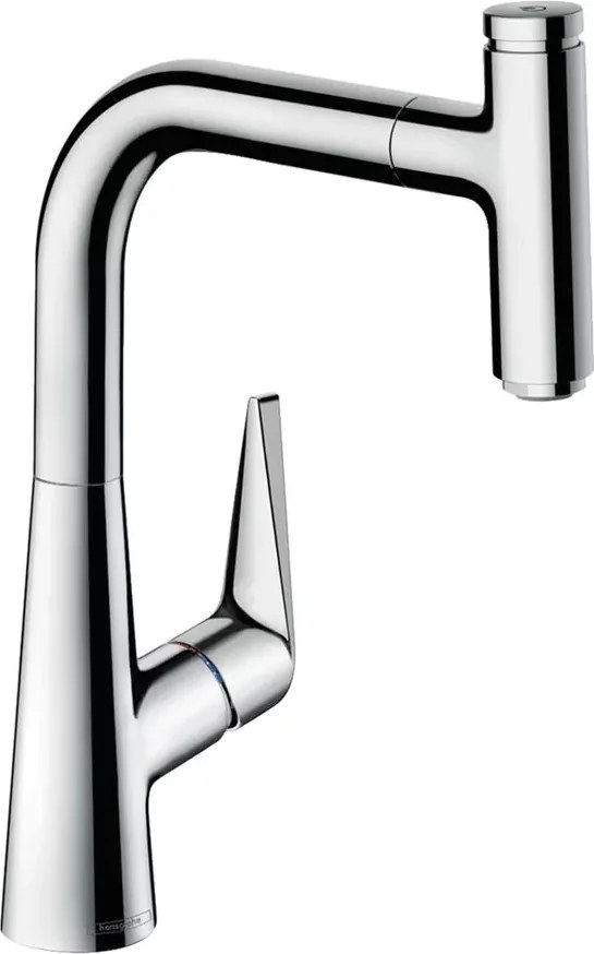 Baterie bucatarie cu dus extractibil Hansgrohe Talis Select M51 220 crom lucios 1 functie