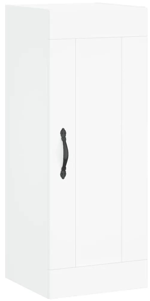 830492 vidaXL Dulap de perete, alb, 34,5x34x90 cm, lemn prelucrat