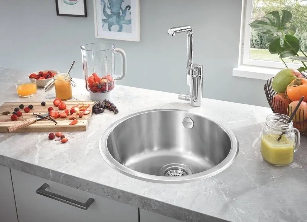 Grohe K200 Chiuveta bucatarie inox cu 1 cuva, O44 cm