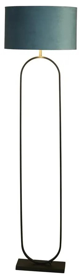 Lampadar/Lampa de podea decorativa Modish negru/teal