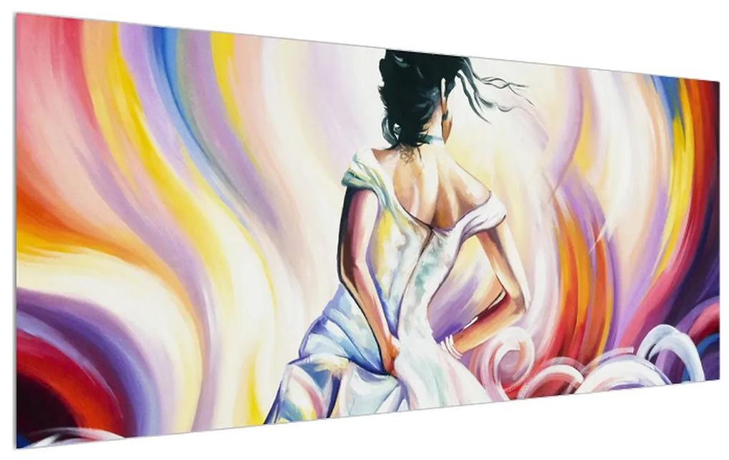 Tablou cu dansatoare în rochie (120x50 cm), în 40 de alte dimensiuni noi