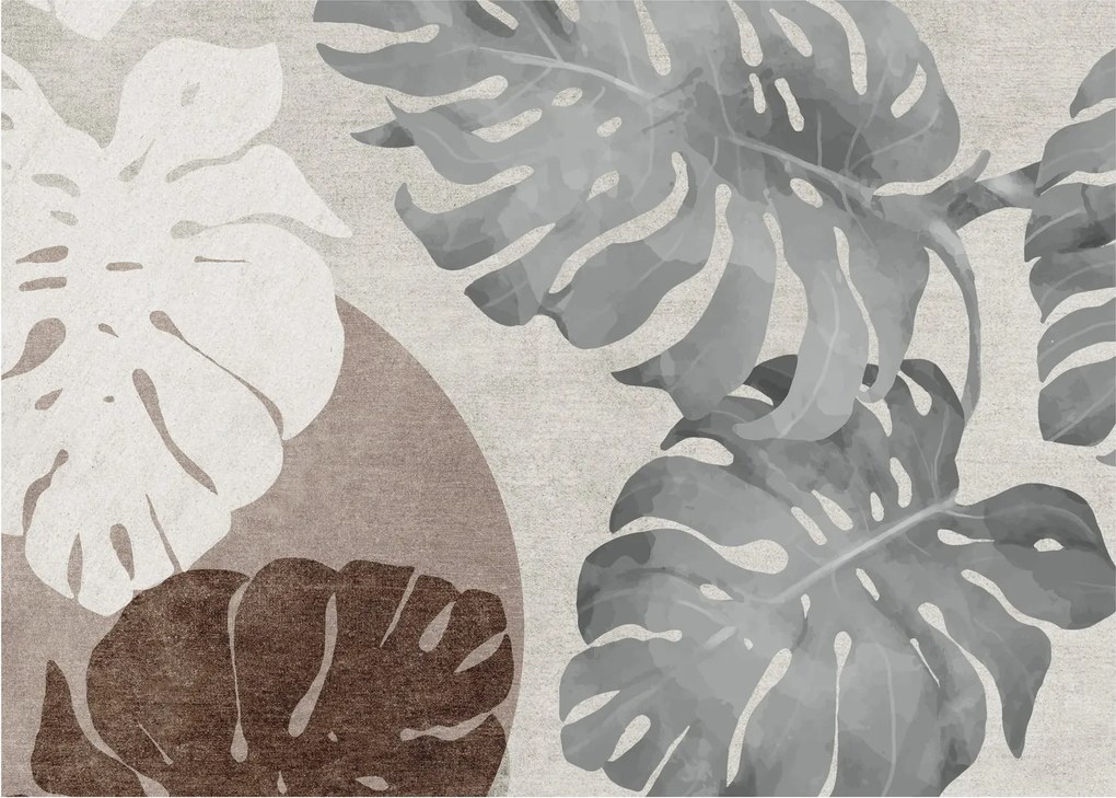 Tablou - Design cu frunze (70x50 cm)