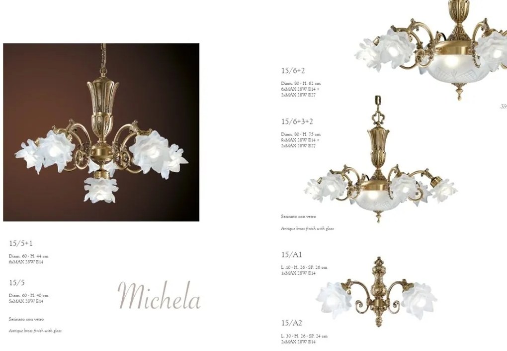 Candelabru 9 brate LUX design clasic realizat manual Michela