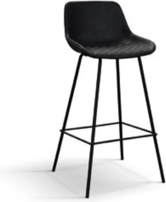 Scaun bar River, piele ecologica structura metalica