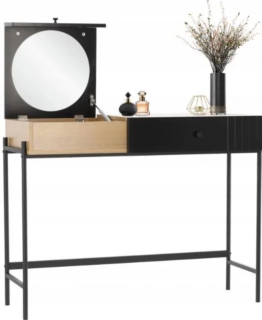 Masă de toaletă Bianca Wood/Black