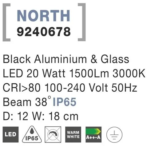 Proiector LED iluminat exterior IP65 NORTH NVL-9240678