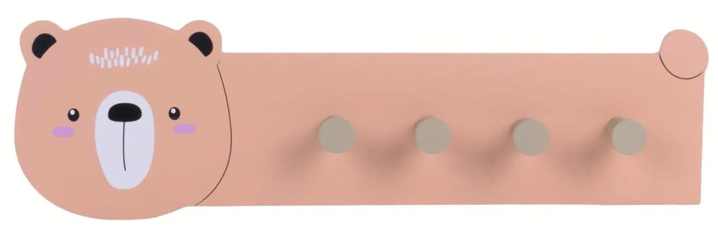 Umeraș MDF cu motiv animal, 47 x 14,5 cm