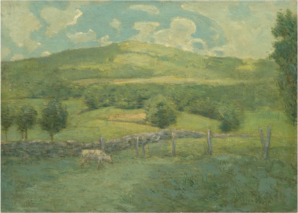Tablou pe sticlă - Julian Alden Weir, Obweebetuck, reproducere (70x50 cm)