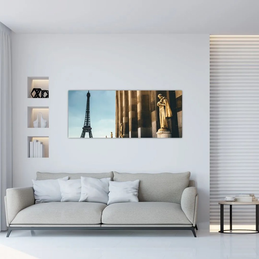 Tabou din piața Trocader, Paris (120x50 cm)