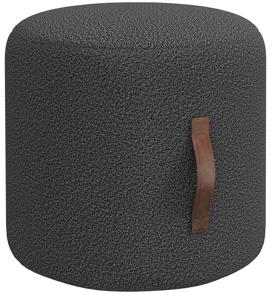 HOMCOM Scaun, Suport pentru picioare într-un design modern, Gri închis + Maro | Aosom Romania