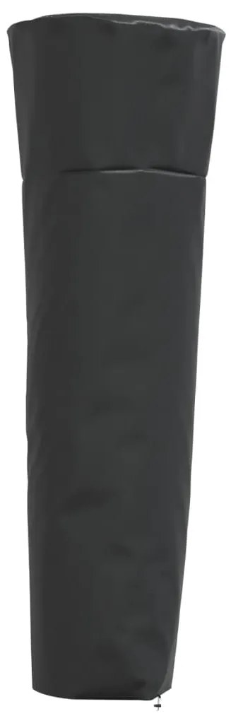 vidaXL Husă încălzitor formă de piramidă negru 86x47x241cm Oxford 420D