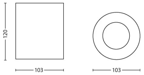 Philips 56330/31/PN - Lampa spot MYLIVING PILLAR 1xGU10/35W/230V