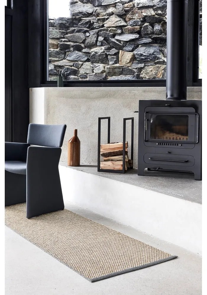 Covor tip traversă pentru interior și exterior bej 70x200 cm Effi Granit – Pappelina