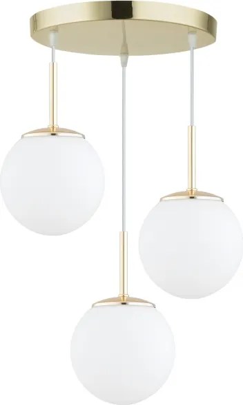 Brilagi - Lustră suspendată pe cablu MILO 3xE27/60W/230V, auriu