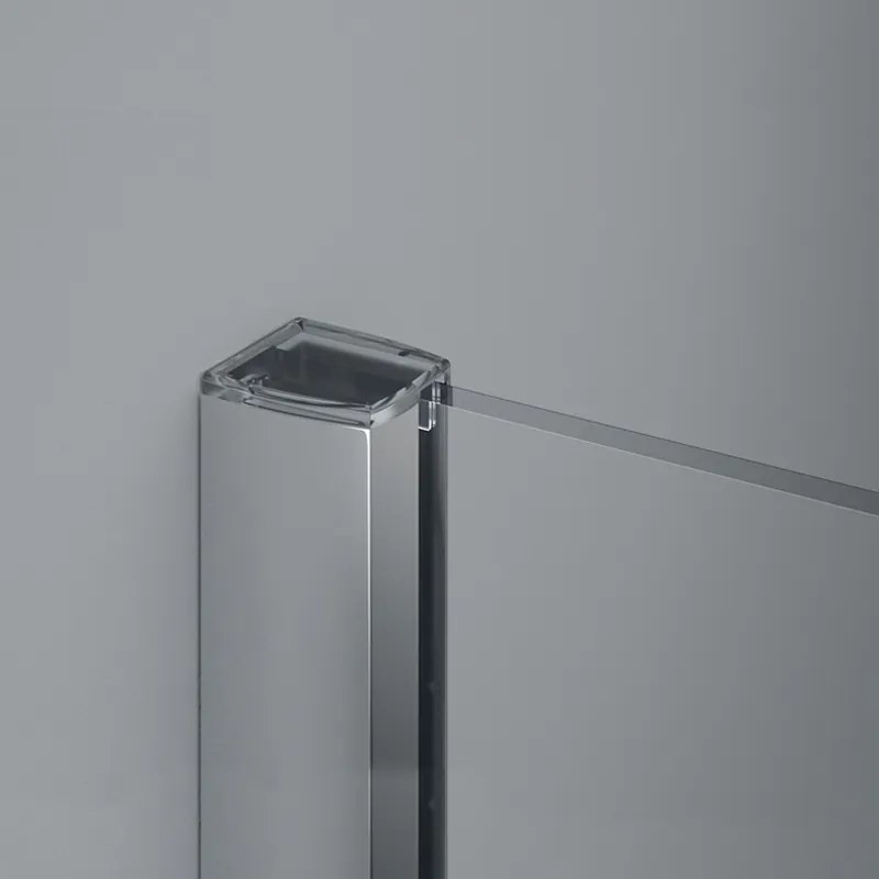 Paravan dus Sanswiss, Easy, profil crom lucios, 120 x 200 cm