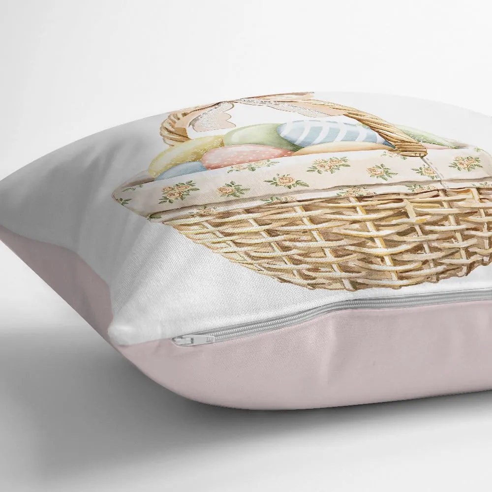 Față de pernă 43x43 cm cu model de Paști – Mila Home