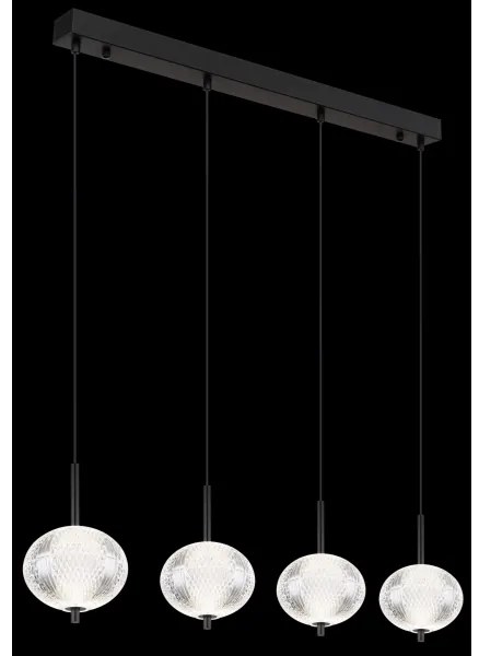 Lustră LED pe cablu Globo 16042-4H AIDA 4xLED/5,75W/230V 3000K/4500K/6500K