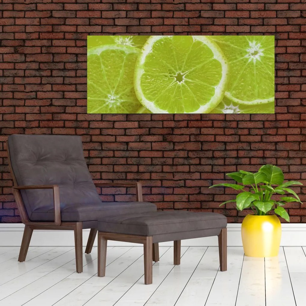 Tablou - lămâie tâiată (120x50 cm)