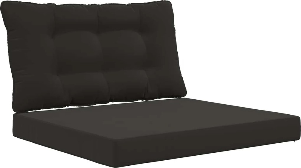 vidaXL Perna pentru canapea de exterior 2 pcs Negru Poliester