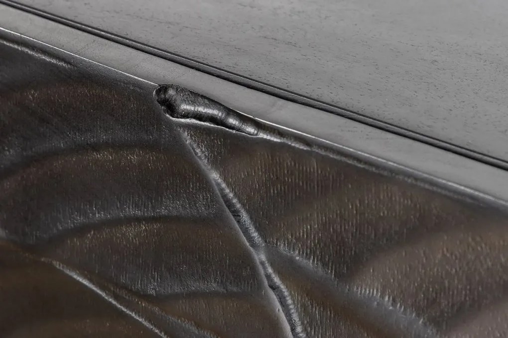 Comoda cu aplicatie exotica pe fronturi SNAKE 120cm negru