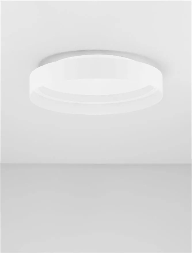 Plafoniera circulara aluminiu alb LED CCT LUMIA 45cm