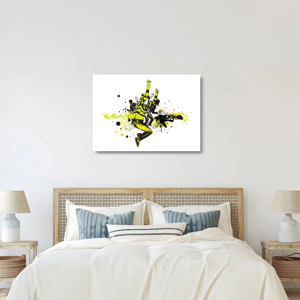 Tablou pe sticlă - Street dance (70x50 cm)