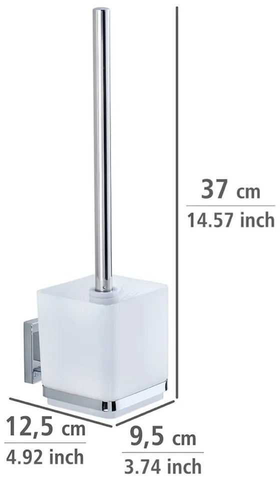 Suport pentru perie WC Wenko cu sistem de prindere Vacuum-Loc, până la 33 kg