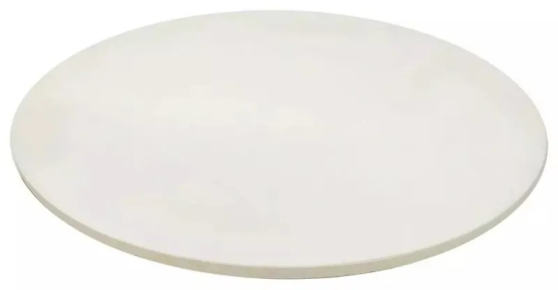 Placa piatra pentru copt si servit pizza Klausberg KB 7788, 33 cm, Manere metalice, Alb