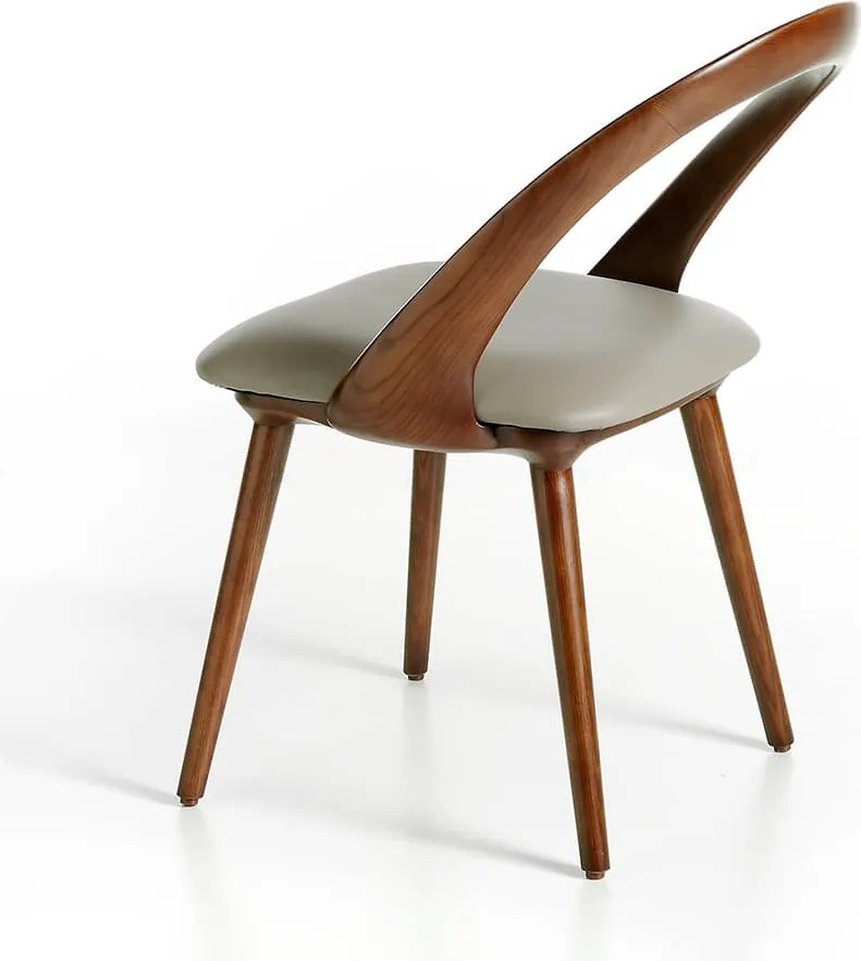 Scaun elegant design italian Banker AC-CH1512-NOGAL