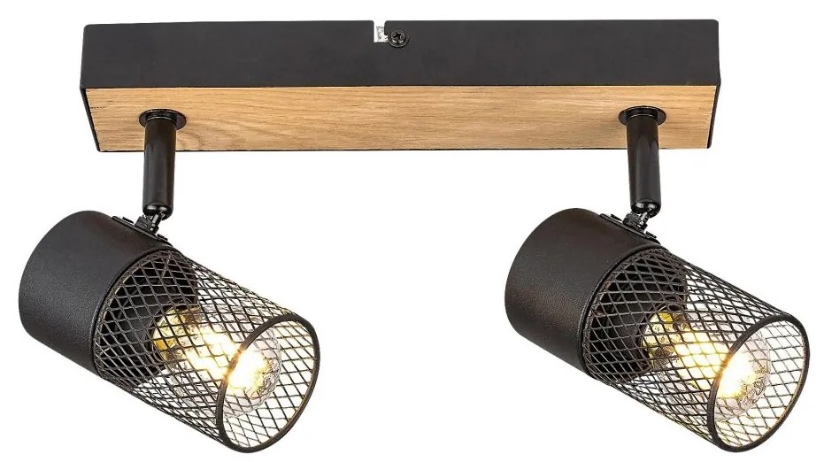 Aplica de perete / tavan design industrial Metta negru